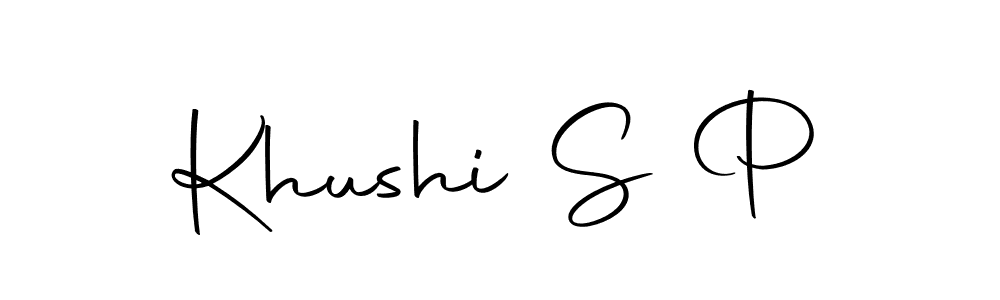 if you are searching for the best signature style for your name Khushi S P. so please give up your signature search. here we have designed multiple signature styles  using Autography-DOLnW. Khushi S P signature style 10 images and pictures png