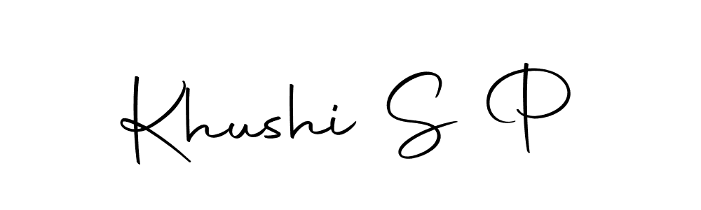 Make a beautiful signature design for name Khushi S P. With this signature (Autography-DOLnW) style, you can create a handwritten signature for free. Khushi S P signature style 10 images and pictures png