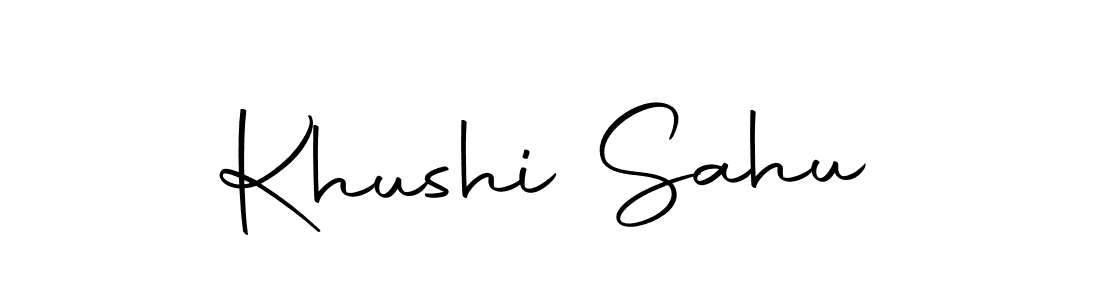 Khushi Sahu stylish signature style. Best Handwritten Sign (Autography-DOLnW) for my name. Handwritten Signature Collection Ideas for my name Khushi Sahu. Khushi Sahu signature style 10 images and pictures png