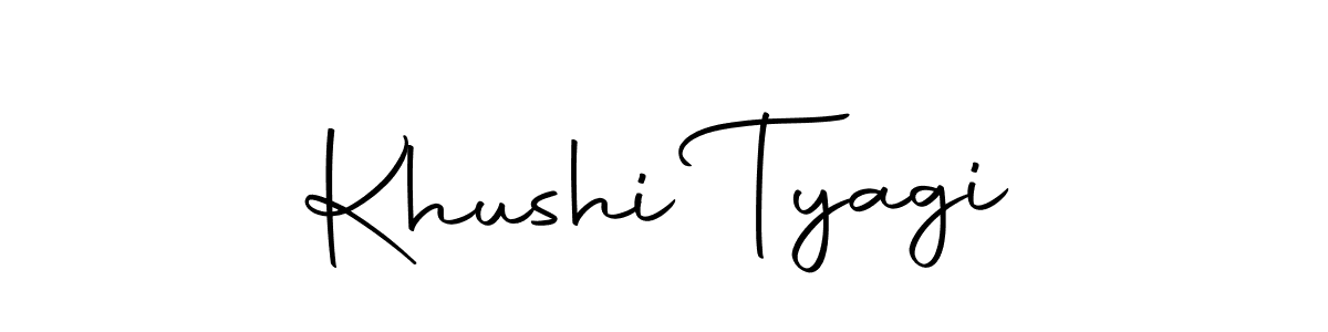 You should practise on your own different ways (Autography-DOLnW) to write your name (Khushi Tyagi) in signature. don't let someone else do it for you. Khushi Tyagi signature style 10 images and pictures png