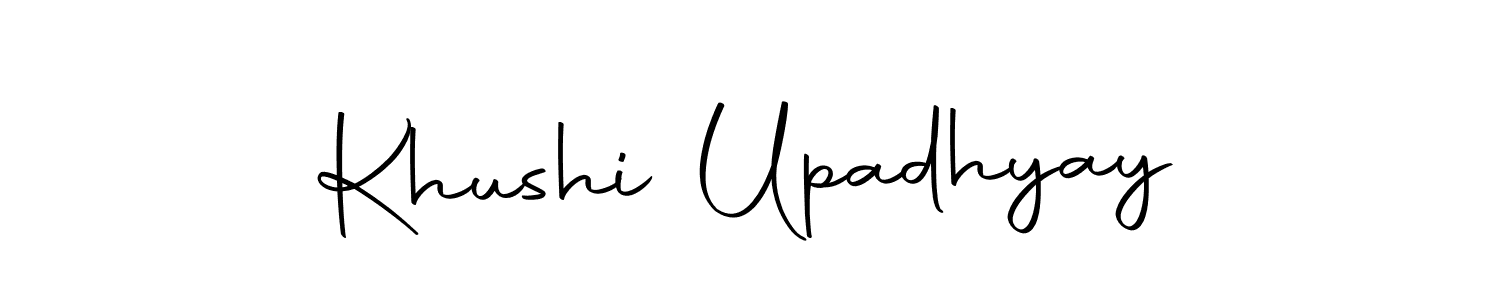 Khushi Upadhyay stylish signature style. Best Handwritten Sign (Autography-DOLnW) for my name. Handwritten Signature Collection Ideas for my name Khushi Upadhyay. Khushi Upadhyay signature style 10 images and pictures png