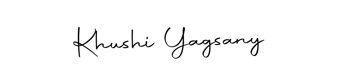 Here are the top 10 professional signature styles for the name Khushi Yagsany. These are the best autograph styles you can use for your name. Khushi Yagsany signature style 10 images and pictures png