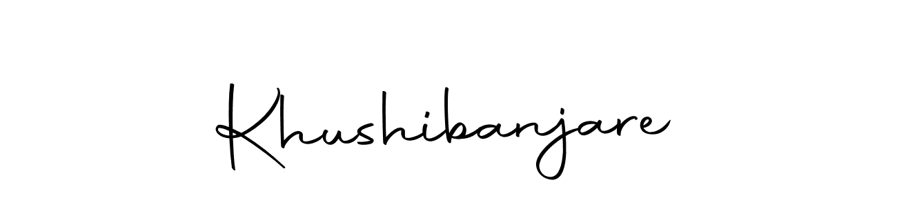 How to make Khushibanjare signature? Autography-DOLnW is a professional autograph style. Create handwritten signature for Khushibanjare name. Khushibanjare signature style 10 images and pictures png