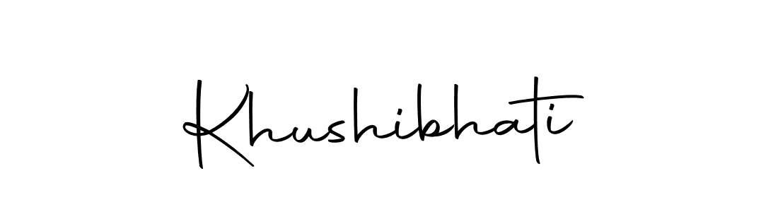 Make a beautiful signature design for name Khushibhati. With this signature (Autography-DOLnW) style, you can create a handwritten signature for free. Khushibhati signature style 10 images and pictures png