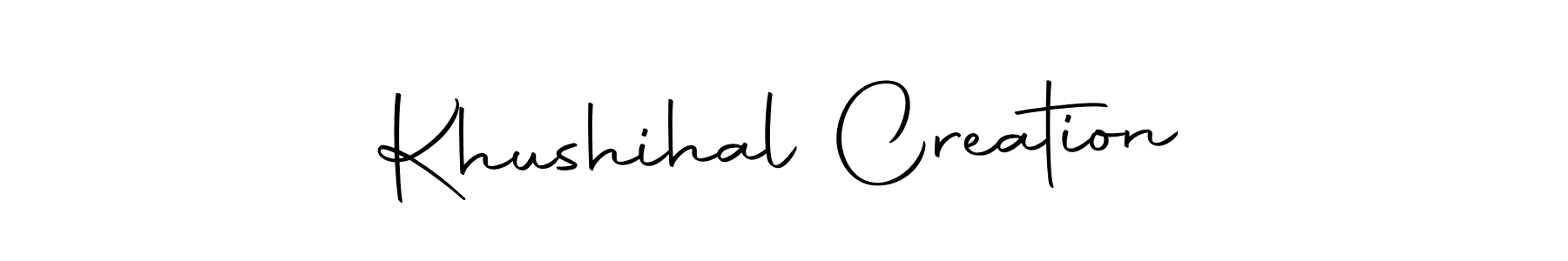 Create a beautiful signature design for name Khushihal Creation. With this signature (Autography-DOLnW) fonts, you can make a handwritten signature for free. Khushihal Creation signature style 10 images and pictures png