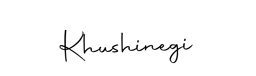 Make a beautiful signature design for name Khushinegi. Use this online signature maker to create a handwritten signature for free. Khushinegi signature style 10 images and pictures png