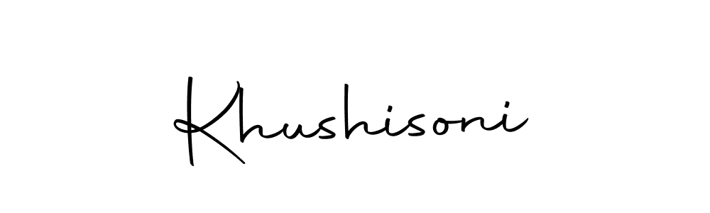 Create a beautiful signature design for name Khushisoni. With this signature (Autography-DOLnW) fonts, you can make a handwritten signature for free. Khushisoni signature style 10 images and pictures png