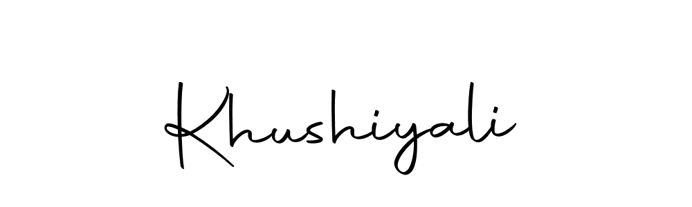 if you are searching for the best signature style for your name Khushiyali. so please give up your signature search. here we have designed multiple signature styles  using Autography-DOLnW. Khushiyali signature style 10 images and pictures png