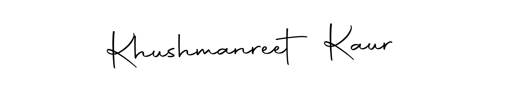 You can use this online signature creator to create a handwritten signature for the name Khushmanreet Kaur. This is the best online autograph maker. Khushmanreet Kaur signature style 10 images and pictures png