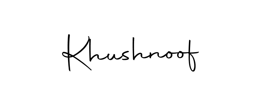 The best way (Autography-DOLnW) to make a short signature is to pick only two or three words in your name. The name Khushnoof include a total of six letters. For converting this name. Khushnoof signature style 10 images and pictures png