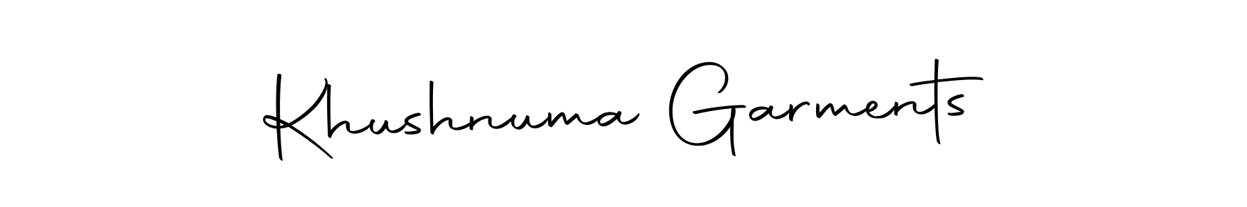 Similarly Autography-DOLnW is the best handwritten signature design. Signature creator online .You can use it as an online autograph creator for name Khushnuma Garments. Khushnuma Garments signature style 10 images and pictures png