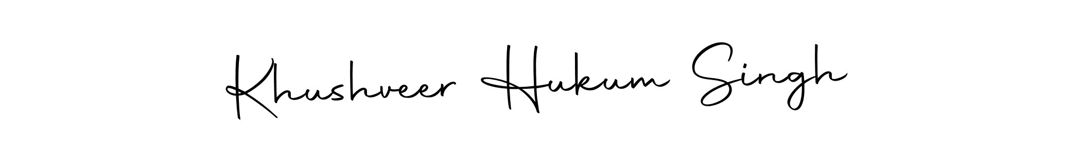 Make a beautiful signature design for name Khushveer Hukum Singh. With this signature (Autography-DOLnW) style, you can create a handwritten signature for free. Khushveer Hukum Singh signature style 10 images and pictures png