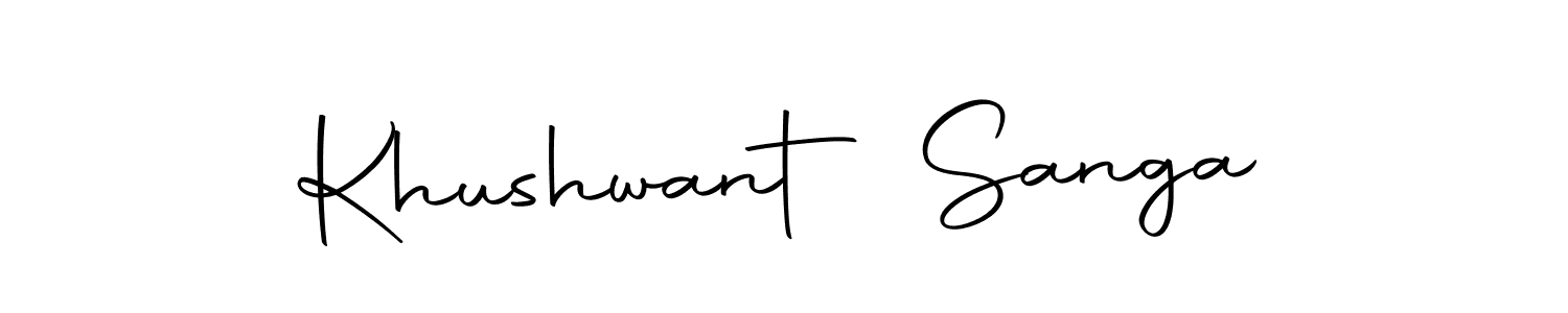You should practise on your own different ways (Autography-DOLnW) to write your name (Khushwant Sanga) in signature. don't let someone else do it for you. Khushwant Sanga signature style 10 images and pictures png