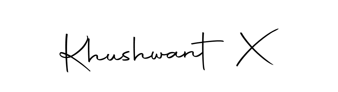 How to make Khushwant X signature? Autography-DOLnW is a professional autograph style. Create handwritten signature for Khushwant X name. Khushwant X signature style 10 images and pictures png