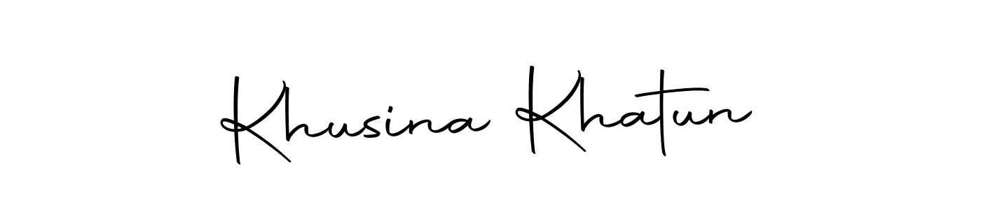 Also we have Khusina Khatun name is the best signature style. Create professional handwritten signature collection using Autography-DOLnW autograph style. Khusina Khatun signature style 10 images and pictures png