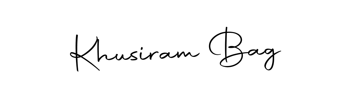 How to make Khusiram Bag signature? Autography-DOLnW is a professional autograph style. Create handwritten signature for Khusiram Bag name. Khusiram Bag signature style 10 images and pictures png