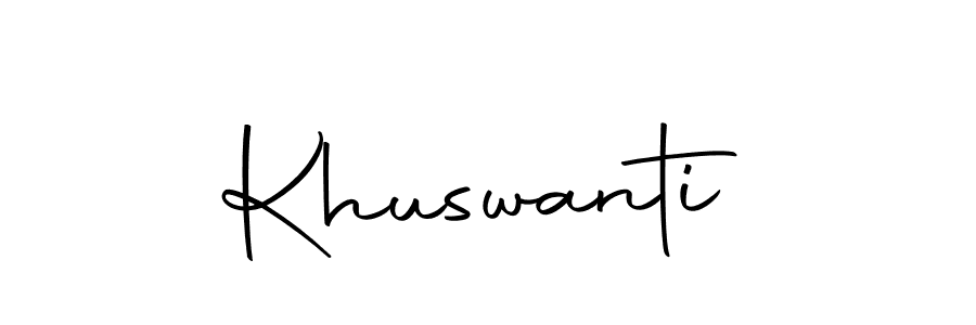 Khuswanti stylish signature style. Best Handwritten Sign (Autography-DOLnW) for my name. Handwritten Signature Collection Ideas for my name Khuswanti. Khuswanti signature style 10 images and pictures png