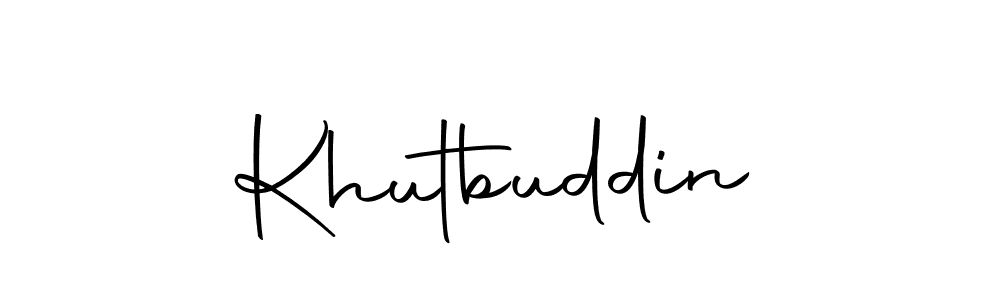 Here are the top 10 professional signature styles for the name Khutbuddin. These are the best autograph styles you can use for your name. Khutbuddin signature style 10 images and pictures png