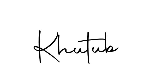 Khutub stylish signature style. Best Handwritten Sign (Autography-DOLnW) for my name. Handwritten Signature Collection Ideas for my name Khutub. Khutub signature style 10 images and pictures png