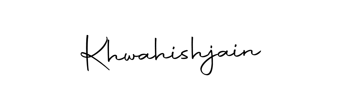 You should practise on your own different ways (Autography-DOLnW) to write your name (Khwahishjain) in signature. don't let someone else do it for you. Khwahishjain signature style 10 images and pictures png