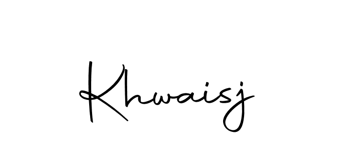 How to make Khwaisj name signature. Use Autography-DOLnW style for creating short signs online. This is the latest handwritten sign. Khwaisj signature style 10 images and pictures png