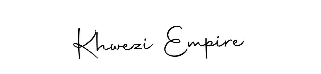 Similarly Autography-DOLnW is the best handwritten signature design. Signature creator online .You can use it as an online autograph creator for name Khwezi Empire. Khwezi Empire signature style 10 images and pictures png