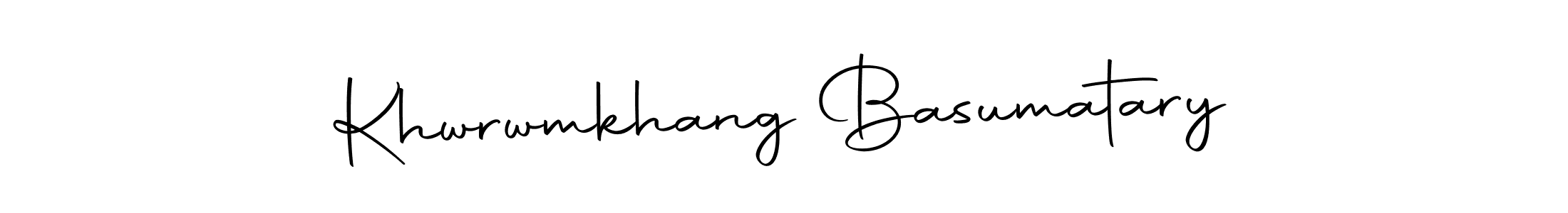 The best way (Autography-DOLnW) to make a short signature is to pick only two or three words in your name. The name Khwrwmkhang Basumatary include a total of six letters. For converting this name. Khwrwmkhang Basumatary signature style 10 images and pictures png