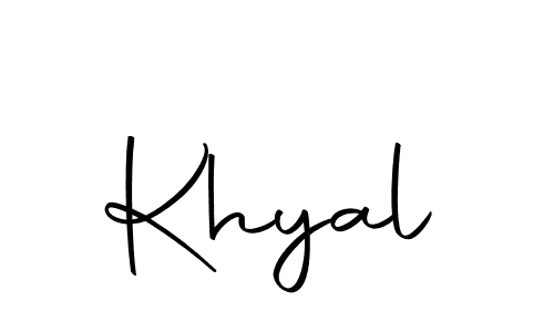 Make a beautiful signature design for name Khyal. With this signature (Autography-DOLnW) style, you can create a handwritten signature for free. Khyal signature style 10 images and pictures png