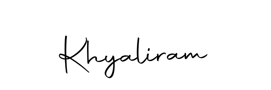 Make a beautiful signature design for name Khyaliram. With this signature (Autography-DOLnW) style, you can create a handwritten signature for free. Khyaliram signature style 10 images and pictures png