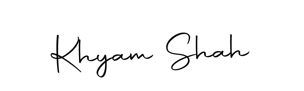 Make a beautiful signature design for name Khyam Shah. Use this online signature maker to create a handwritten signature for free. Khyam Shah signature style 10 images and pictures png