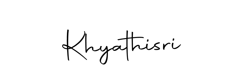 How to make Khyathisri signature? Autography-DOLnW is a professional autograph style. Create handwritten signature for Khyathisri name. Khyathisri signature style 10 images and pictures png