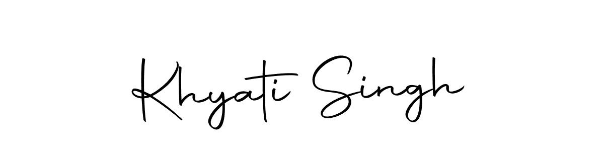 Also we have Khyati Singh name is the best signature style. Create professional handwritten signature collection using Autography-DOLnW autograph style. Khyati Singh signature style 10 images and pictures png