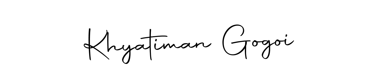 You should practise on your own different ways (Autography-DOLnW) to write your name (Khyatiman Gogoi) in signature. don't let someone else do it for you. Khyatiman Gogoi signature style 10 images and pictures png