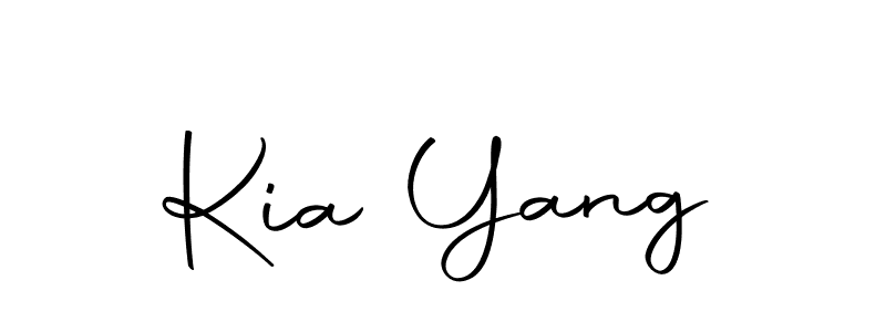 How to make Kia Yang signature? Autography-DOLnW is a professional autograph style. Create handwritten signature for Kia Yang name. Kia Yang signature style 10 images and pictures png