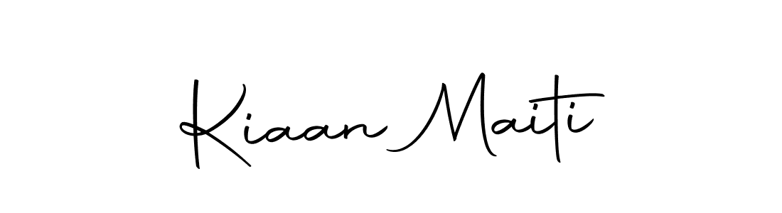 Design your own signature with our free online signature maker. With this signature software, you can create a handwritten (Autography-DOLnW) signature for name Kiaan Maiti. Kiaan Maiti signature style 10 images and pictures png