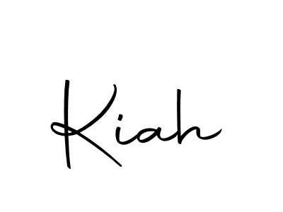 Use a signature maker to create a handwritten signature online. With this signature software, you can design (Autography-DOLnW) your own signature for name Kiah. Kiah signature style 10 images and pictures png