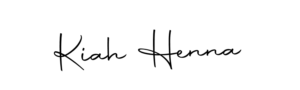 How to make Kiah Henna signature? Autography-DOLnW is a professional autograph style. Create handwritten signature for Kiah Henna name. Kiah Henna signature style 10 images and pictures png