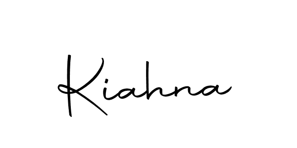 Design your own signature with our free online signature maker. With this signature software, you can create a handwritten (Autography-DOLnW) signature for name Kiahna. Kiahna signature style 10 images and pictures png