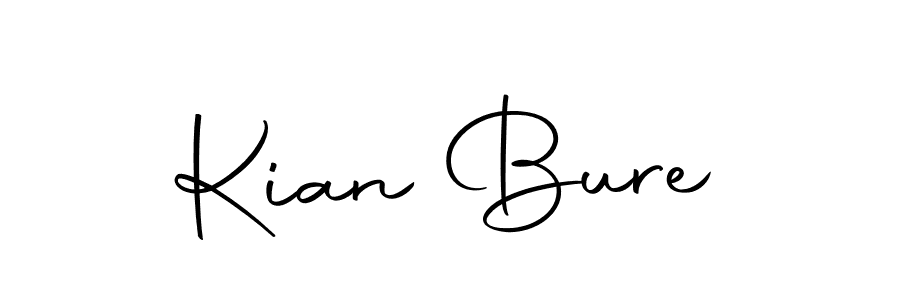 Create a beautiful signature design for name Kian Bure. With this signature (Autography-DOLnW) fonts, you can make a handwritten signature for free. Kian Bure signature style 10 images and pictures png