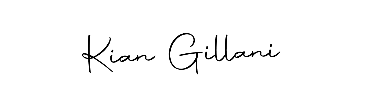 Design your own signature with our free online signature maker. With this signature software, you can create a handwritten (Autography-DOLnW) signature for name Kian Gillani. Kian Gillani signature style 10 images and pictures png