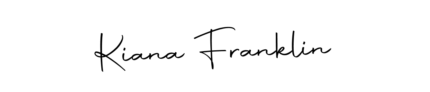 Create a beautiful signature design for name Kiana Franklin. With this signature (Autography-DOLnW) fonts, you can make a handwritten signature for free. Kiana Franklin signature style 10 images and pictures png