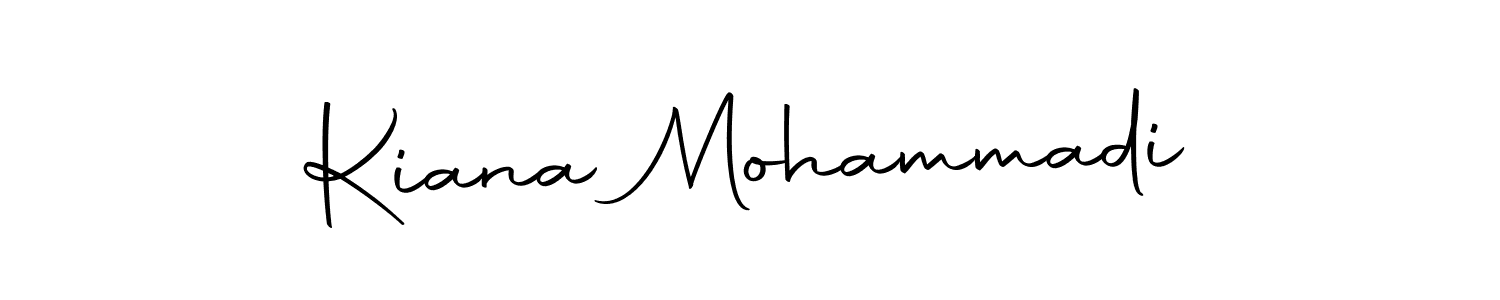 How to make Kiana Mohammadi name signature. Use Autography-DOLnW style for creating short signs online. This is the latest handwritten sign. Kiana Mohammadi signature style 10 images and pictures png