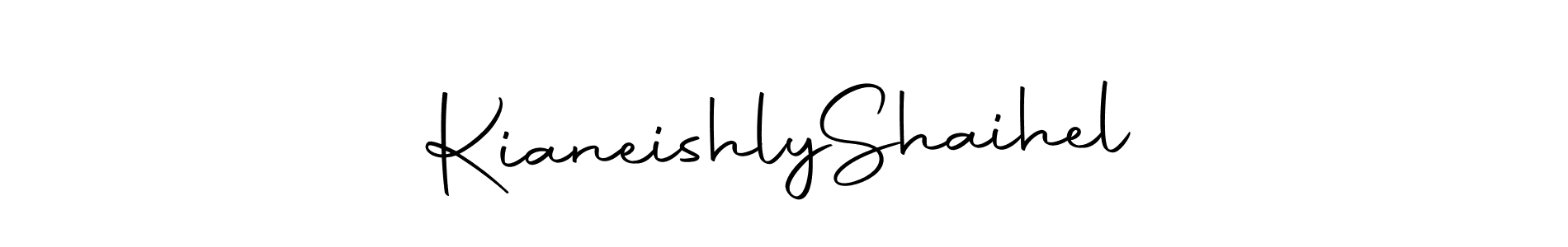 Make a beautiful signature design for name Kianeishly  Shaihel. Use this online signature maker to create a handwritten signature for free. Kianeishly  Shaihel signature style 10 images and pictures png