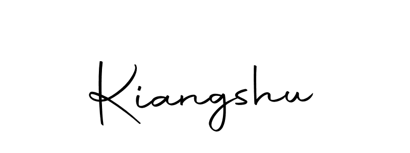 Make a beautiful signature design for name Kiangshu. With this signature (Autography-DOLnW) style, you can create a handwritten signature for free. Kiangshu signature style 10 images and pictures png