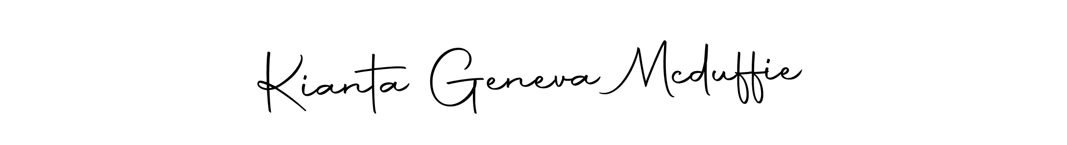 Make a beautiful signature design for name Kianta Geneva Mcduffie. Use this online signature maker to create a handwritten signature for free. Kianta Geneva Mcduffie signature style 10 images and pictures png