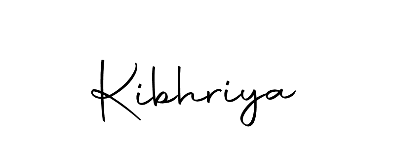 Design your own signature with our free online signature maker. With this signature software, you can create a handwritten (Autography-DOLnW) signature for name Kibhriya. Kibhriya signature style 10 images and pictures png