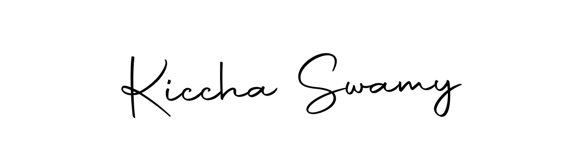 Similarly Autography-DOLnW is the best handwritten signature design. Signature creator online .You can use it as an online autograph creator for name Kiccha Swamy. Kiccha Swamy signature style 10 images and pictures png