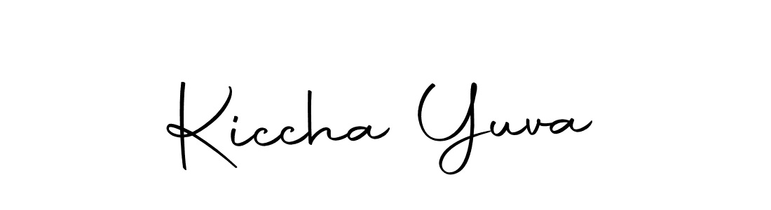 Kiccha Yuva stylish signature style. Best Handwritten Sign (Autography-DOLnW) for my name. Handwritten Signature Collection Ideas for my name Kiccha Yuva. Kiccha Yuva signature style 10 images and pictures png