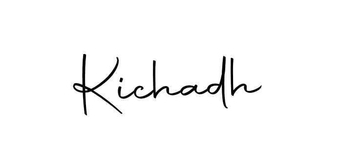 How to make Kichadh name signature. Use Autography-DOLnW style for creating short signs online. This is the latest handwritten sign. Kichadh signature style 10 images and pictures png