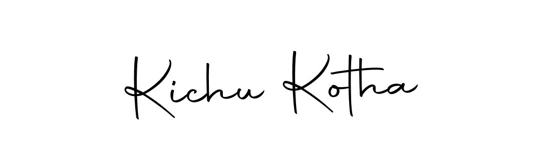 Design your own signature with our free online signature maker. With this signature software, you can create a handwritten (Autography-DOLnW) signature for name Kichu Kotha. Kichu Kotha signature style 10 images and pictures png